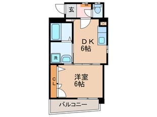 メルベーユ博多の物件間取画像